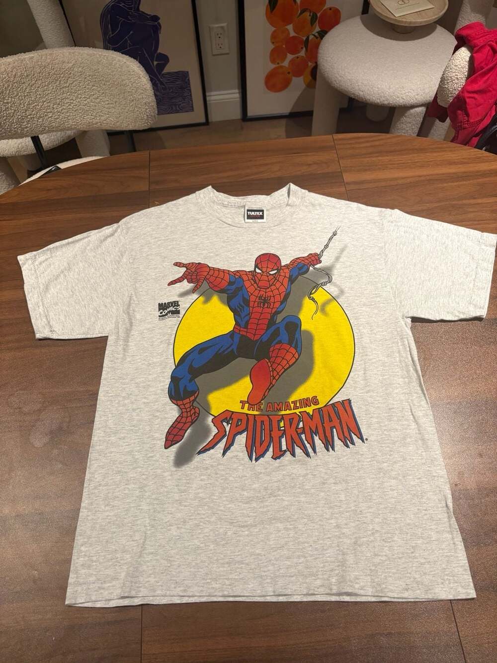 Vintage 1994 Marvel Comics The Amazing Spider-Man Graphic T-Shirt Gray Large